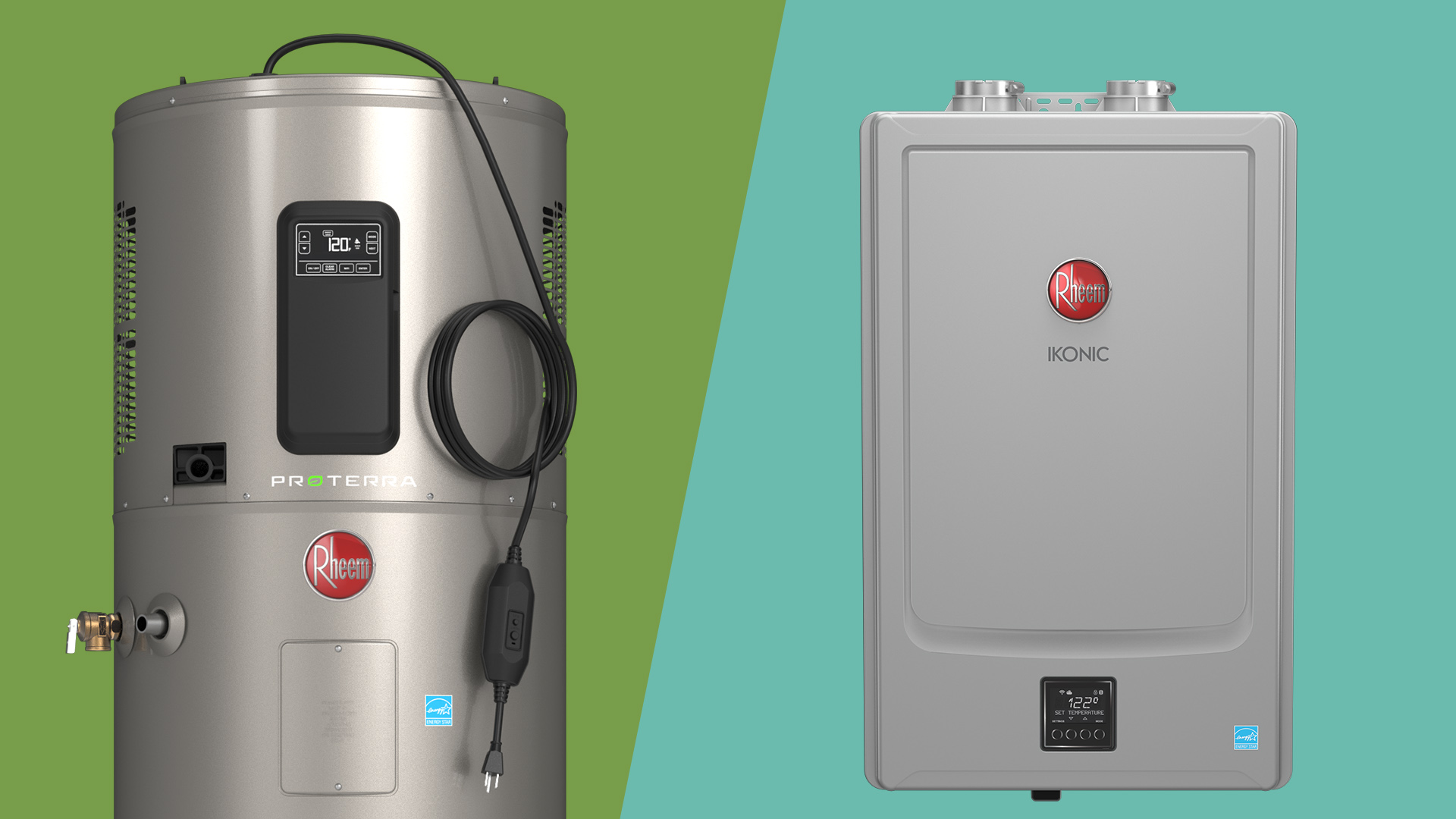 Rheem water heater tank tankless